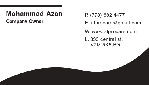 Business Card Back